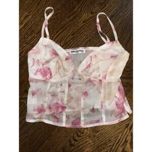 Princess Polly Women's Strapless Floral Babydoll Top